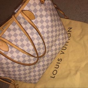 LOUIS VUITTON DAMIER AZUR NEVERFULL MM